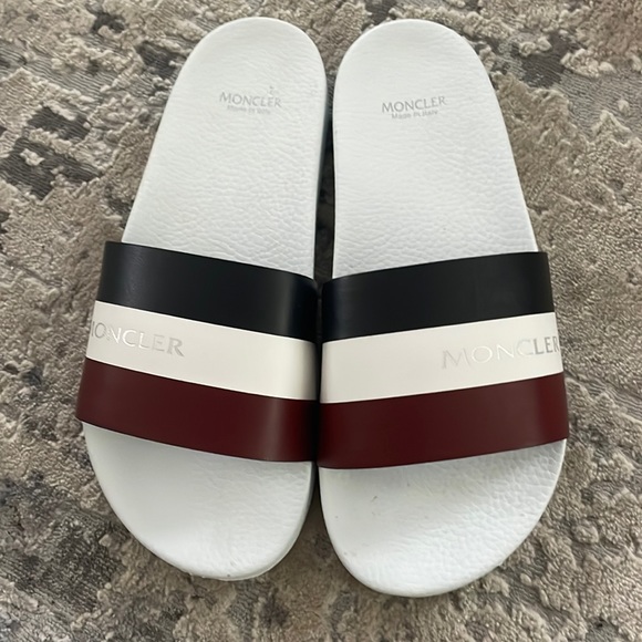 Moncler mens slides NWT. Red white and blue. Brand new. - Picture 1 of 9